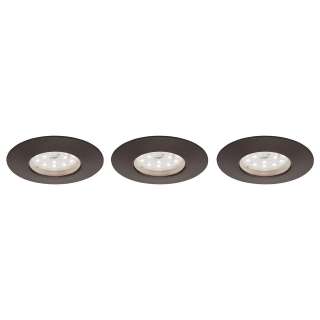 home24 LED-Einbauleuchte Attach IV (3er-Set)