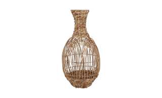 Deko Vase ¦ braun ¦ Rattan, Wasserhyazinthe Ø: 25 Dekoration > Vasen - Höffner