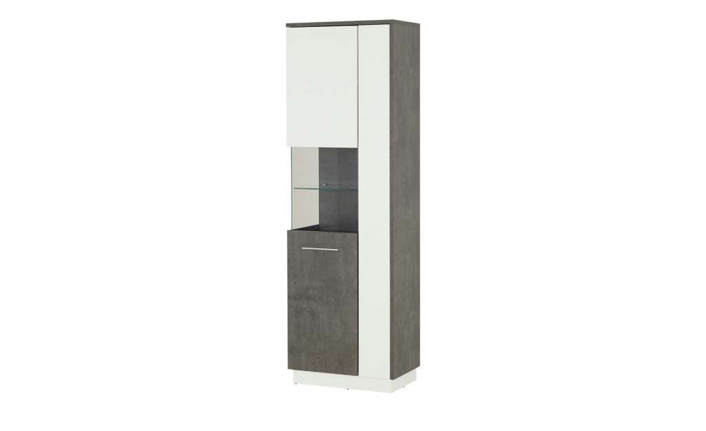 Vitrine  Zenga ¦ grau Kommoden & Sideboards > Vitrinen - Höffner