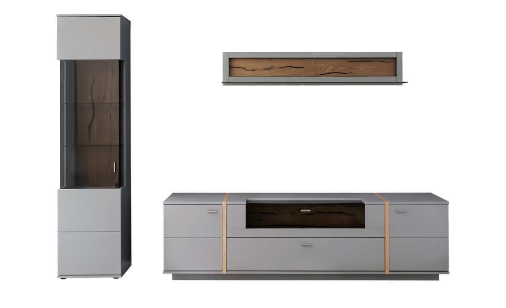 Wohnkombination  Sella ¦ grau Wohnwände - Höffner