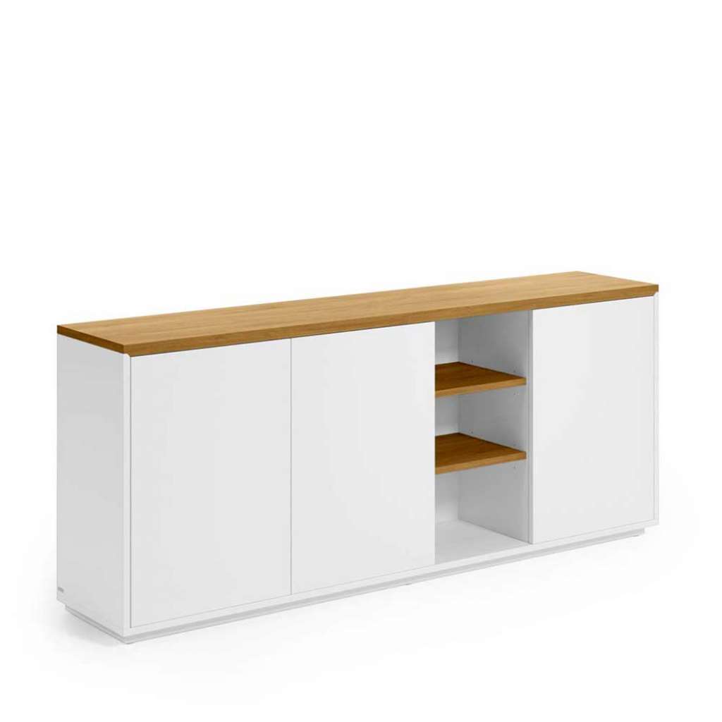 Esszimmersideboard in Weiß Eichefarben
