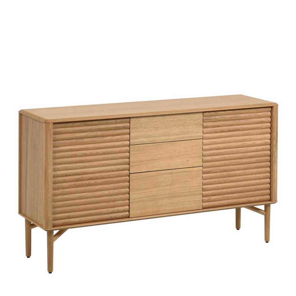Skandi Sideboard in Eichefarben Push to open Funktion