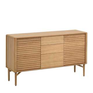 Skandi Sideboard in Eichefarben Push to open Funktion