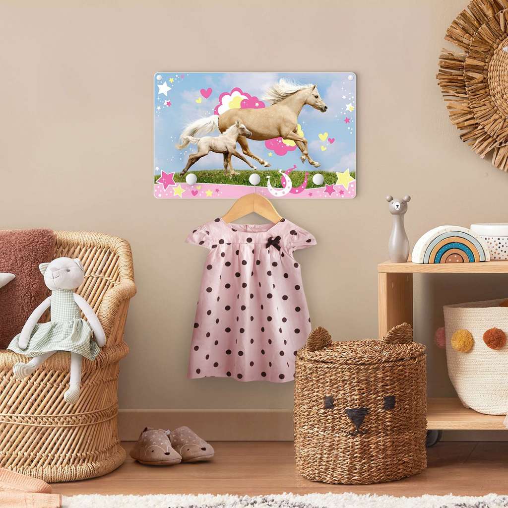 home24 Kindergarderobe Galoppierende Pferde