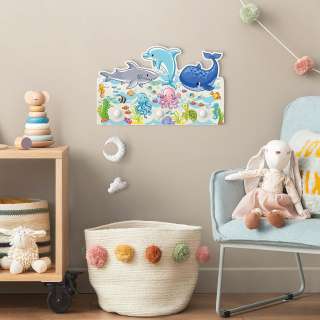 home24 Kindergarderobe Unterwasser Fisch Set