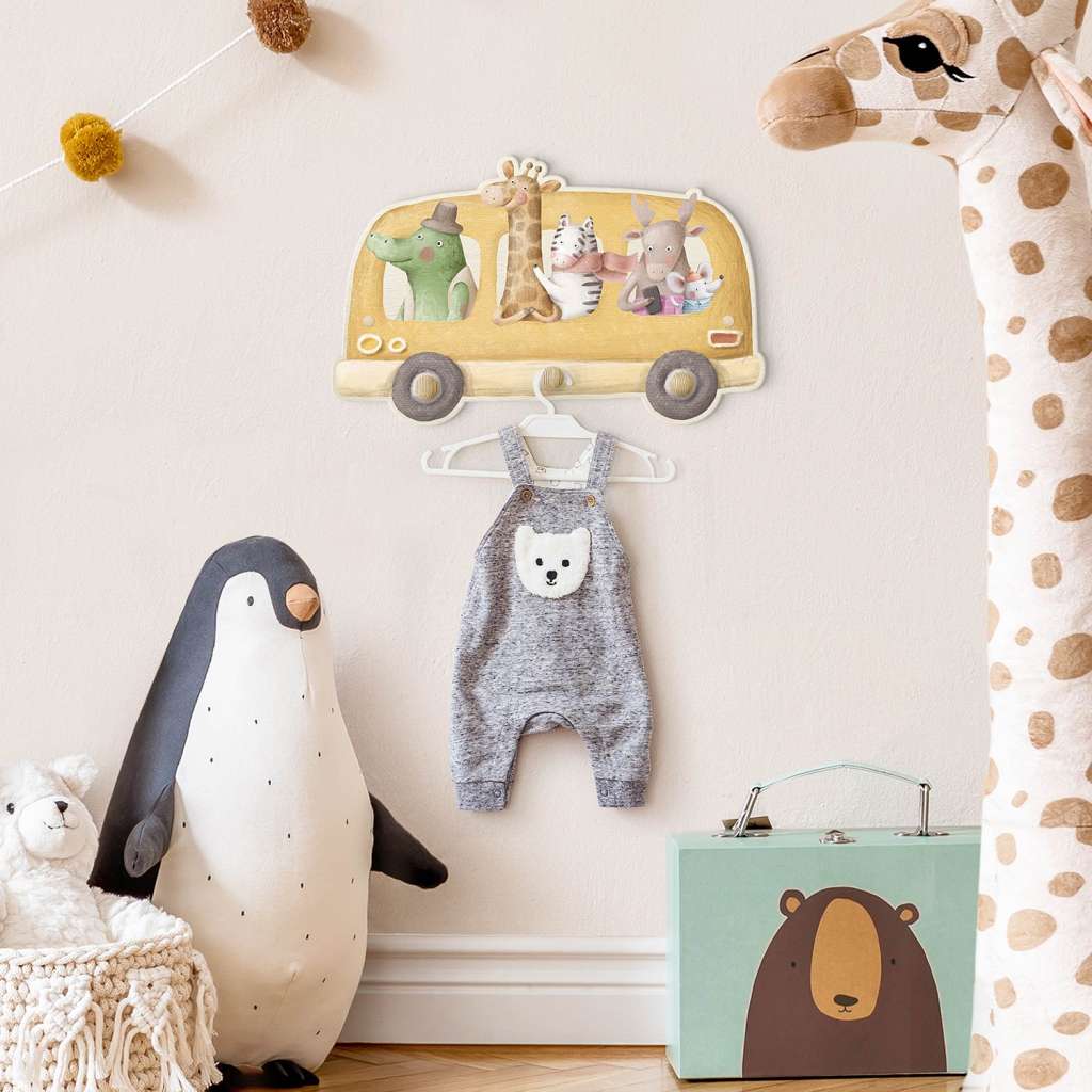 home24 Kindergarderobe Bus voller Tiere