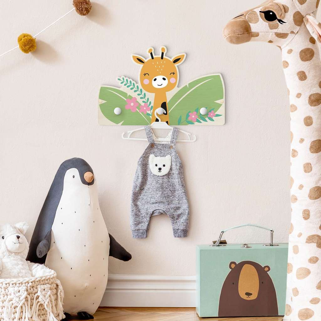 home24 Kindergarderobe Babygiraffe im Dschungel