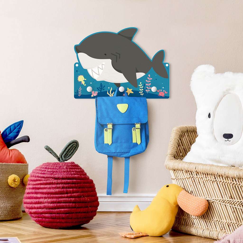 home24 Kindergarderobe Grinsender Hai