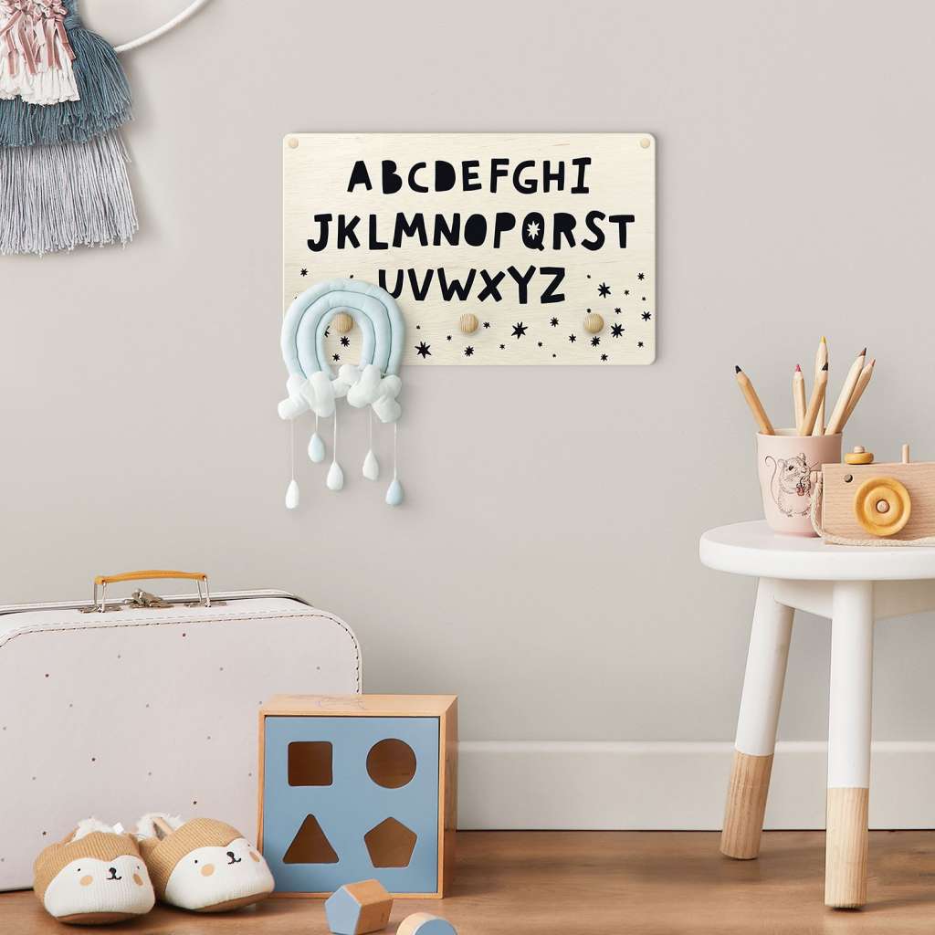 home24 Kindergarderobe Alphabet mit Sternen