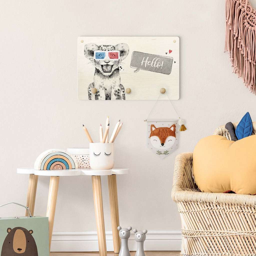 home24 Kindergarderobe Hello Löwenbaby