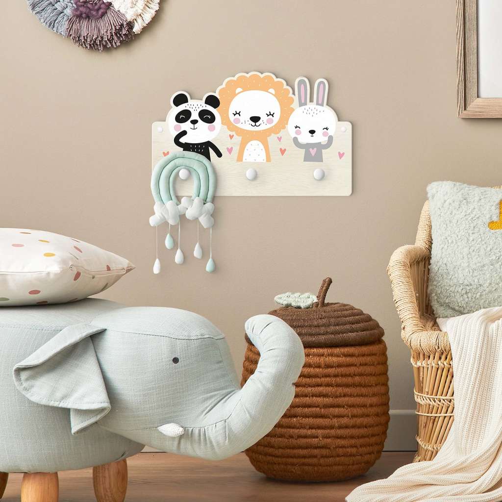 home24 Kindergarderobe Safari Tiere