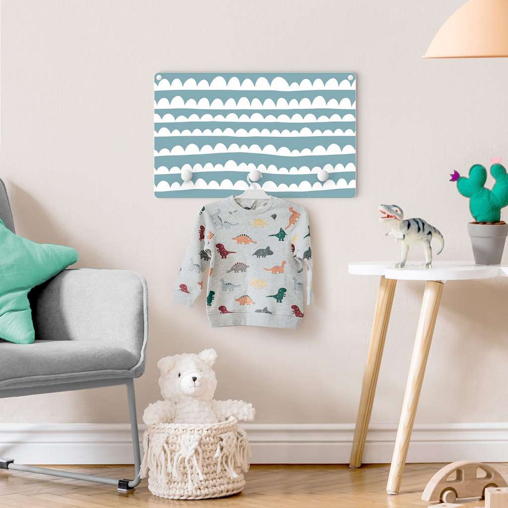 home24 Kindergarderobe Weiße Wolkenbänder