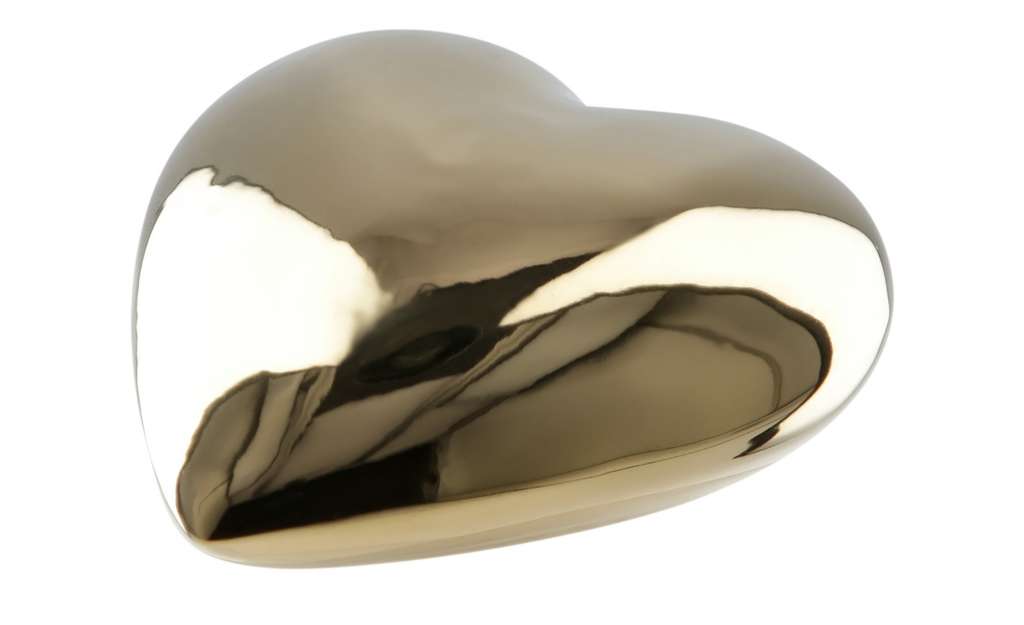 Schwimmfigur Herz ¦ gold ¦ Porzellan Dekoration > Dekoartikel - Höffner