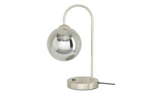 KHG LED-Tischeuchte, 1-flammig, chrom/ Rauchglas ¦ silber Lampen & Leuchten > Innenleuchten > Tischlampen - Höffner