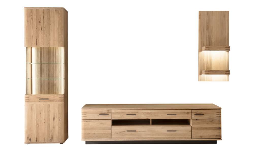 Woodford Wohnkombination  Monta ¦ holzfarben Wohnwände - Höffner