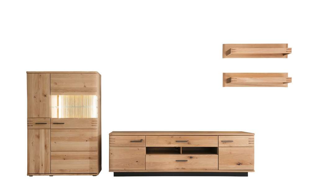Woodford Wohnkombination  Monta ¦ holzfarben Wohnwände - Höffner