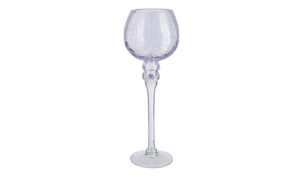 Windlicht ¦ lila/violett ¦ Glas  Ø: 10 Dekoration > Laternen & Windlichter - Höffner