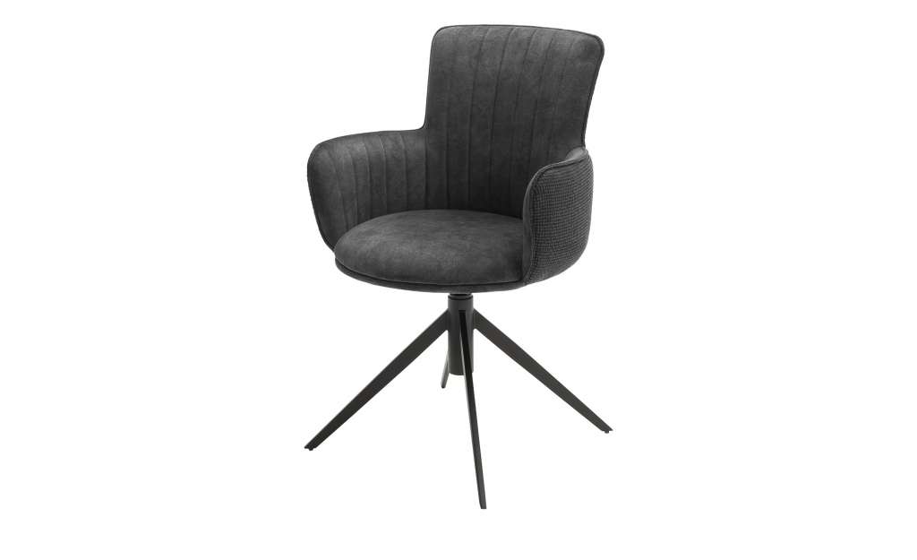 Polsterstuhl  Enola ¦ grau Stühle > Esszimmerstühle > Esszimmerstühle mit Armlehnen - Höffner