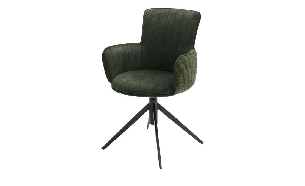 Polsterstuhl  Enola ¦ grün Stühle > Esszimmerstühle > Esszimmerstühle mit Armlehnen - Höffner