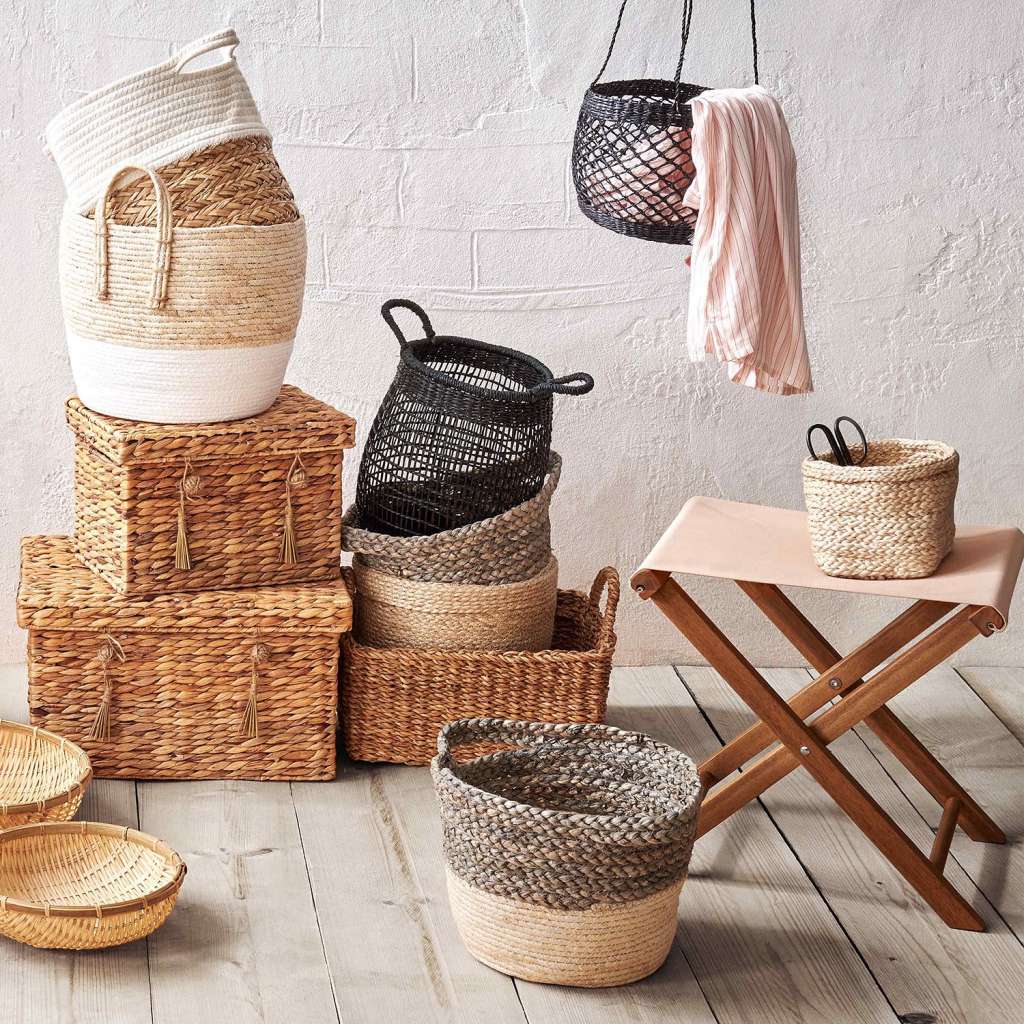 home24 Korb mit Deckel RUSH ROPE III