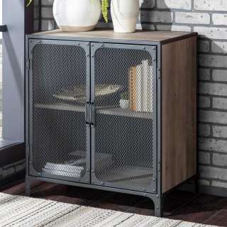 Factory Kommode mit Gittertüren Metall