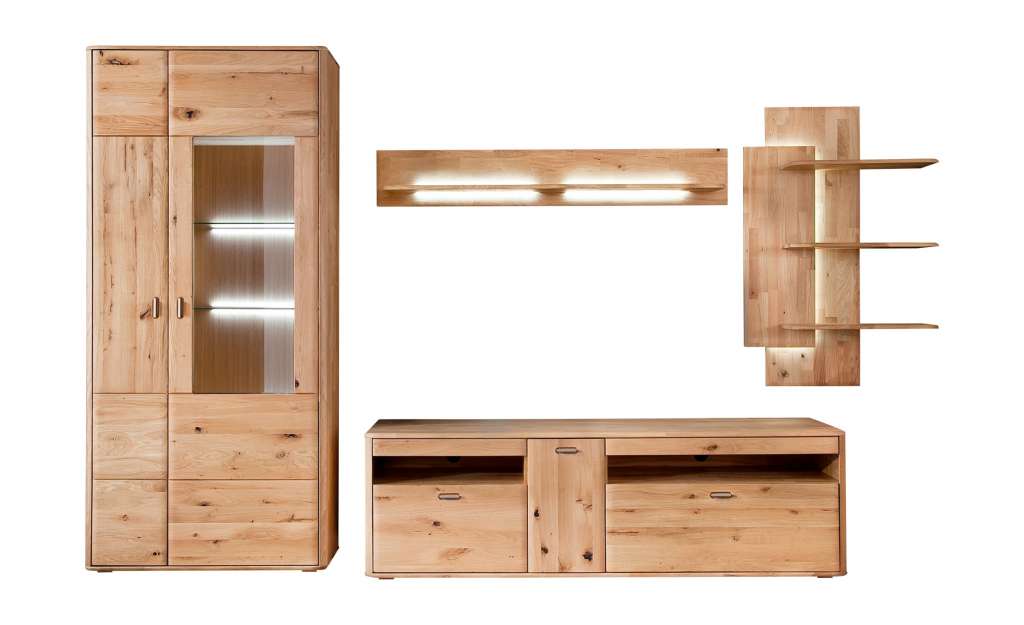 Woodford Wohnkombination  Rowa ¦ holzfarben Wohnwände - Höffner