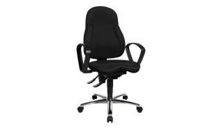 Bürodrehstuhl mit Armlehnen  Sitness Basic100 ¦ schwarz Stühle > Bürostühle > Drehstühle - Höffner