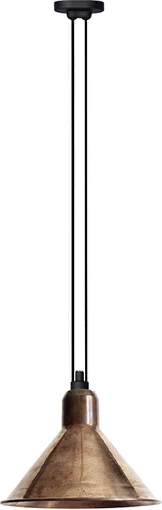 DCW éditions - LES ACROBATES DE GRAS N°322 XL CONIC - ungeschliffenes kupfer/weiß - indoor