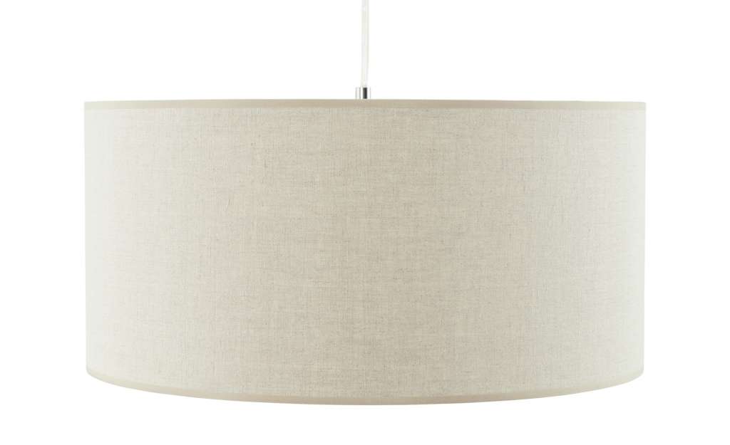 Pendelleuchte, 1-flammig, Leinen natur ¦ creme Ø: 50 Lampen & Leuchten > Innenleuchten > Pendelleuchten - Höffner