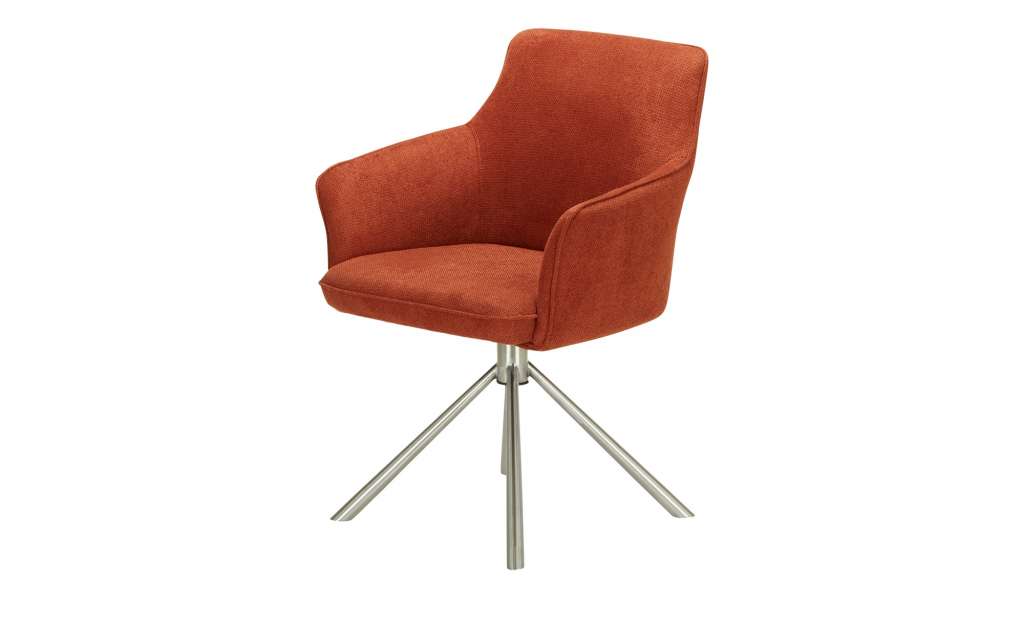 uno Polsterstuhl drehbar  Dana ¦ rot Stühle > Esszimmerstühle > Esszimmerstühle mit Armlehnen - Höffner