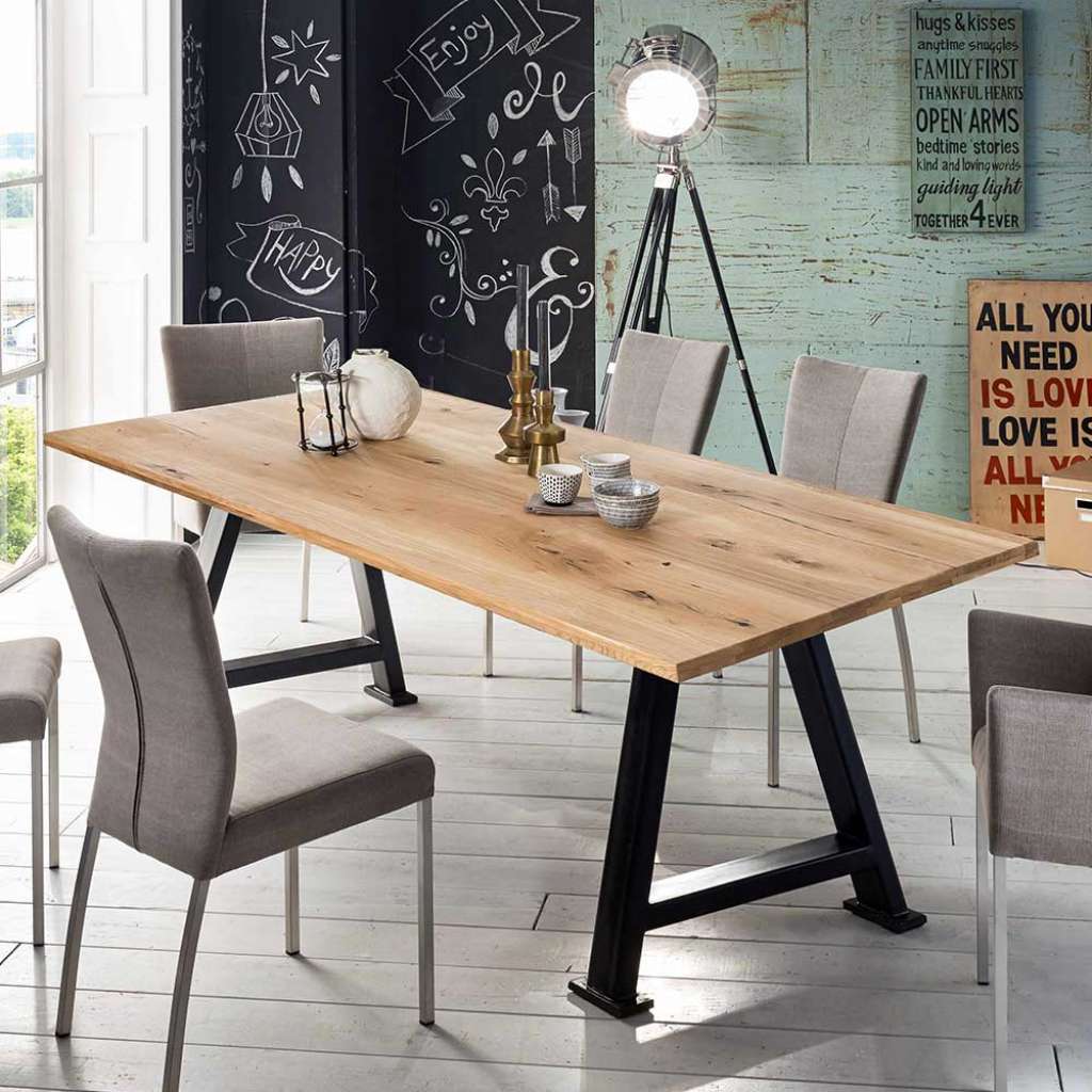 Küchen Tisch im Industry und Loft Stil A Fußgestell