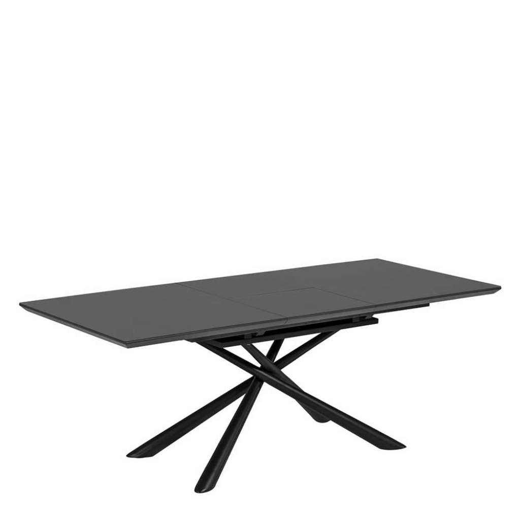 Ausziehtisch mit Mikado Fußgestell Stahl