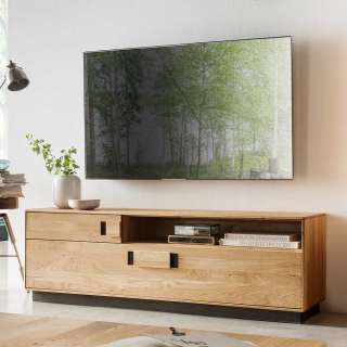 Massives TV Lowboard aus Wildeiche und Eiche 155 cm breit