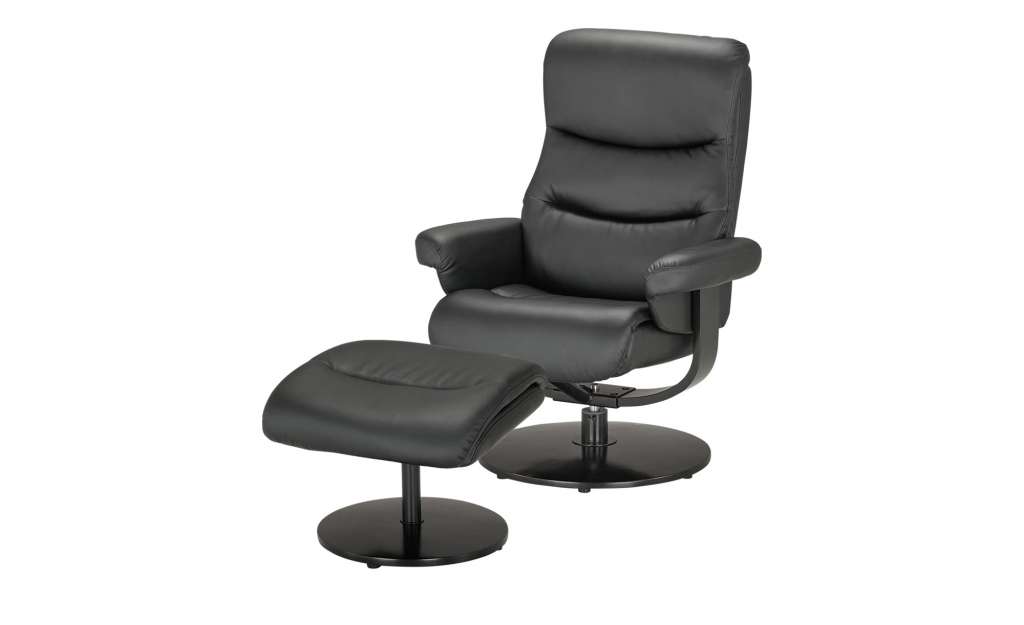 TV-Sessel mit Hocker  Bojea ¦ schwarz Polstermöbel > Sessel > Polstersessel - Höffner