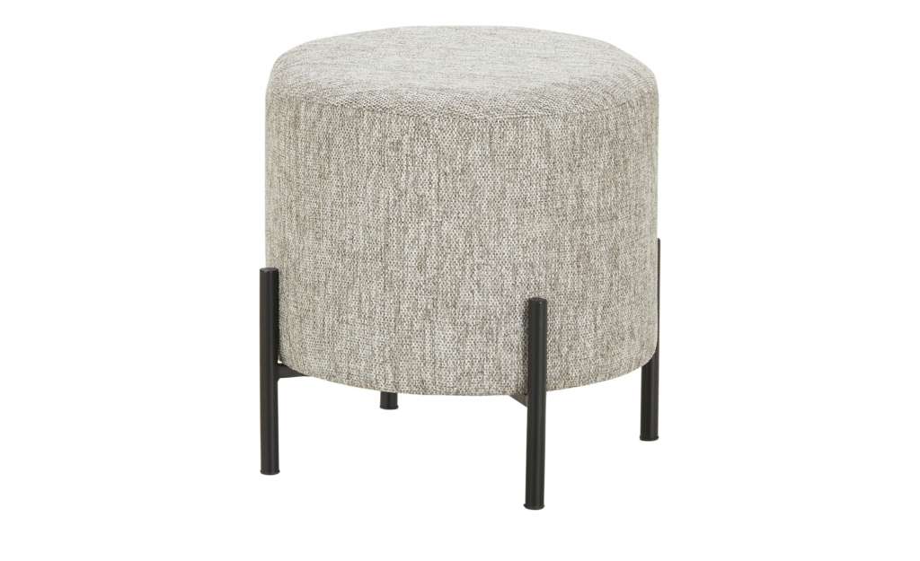 Hocker  Inket ¦ grau Ø: 39 Polstermöbel > Hocker > Polsterhocker - Höffner