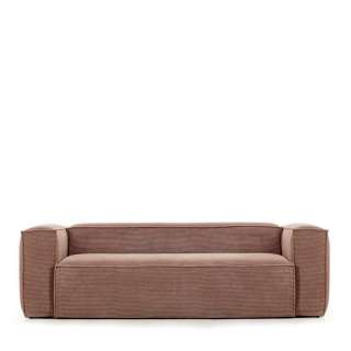 Modernes Sofa mit Cord Bezug Rosa