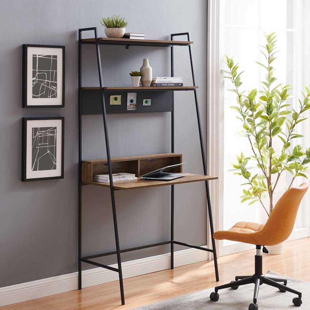 Home Office Schreibtisch Minibüro Industrie und Loft Stil