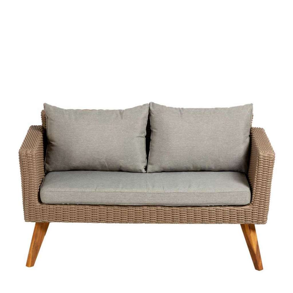 Wintergarten Couch aus Kunstrattan zwei Sitzplätzen
