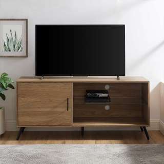 Flachstrecke Wohnzimmer im Retrostil Eichefarben 60 cm hoch