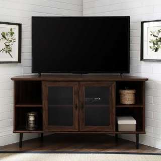 Fernsehunterschrank im Landhausstil dunkel Walnussfarben