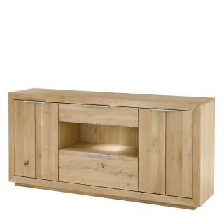 Esszimmersideboard in Wildeiche Bianco 2 Türen 2 Schubladen