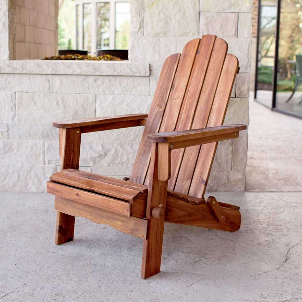 Akazie Deckchair im Landhausstil klappbar