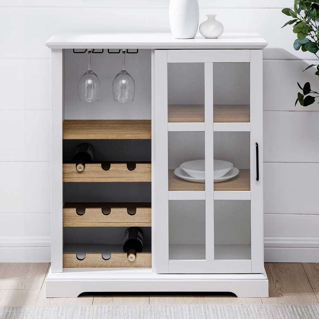 Barschränkchen im Landhausstil Glastür