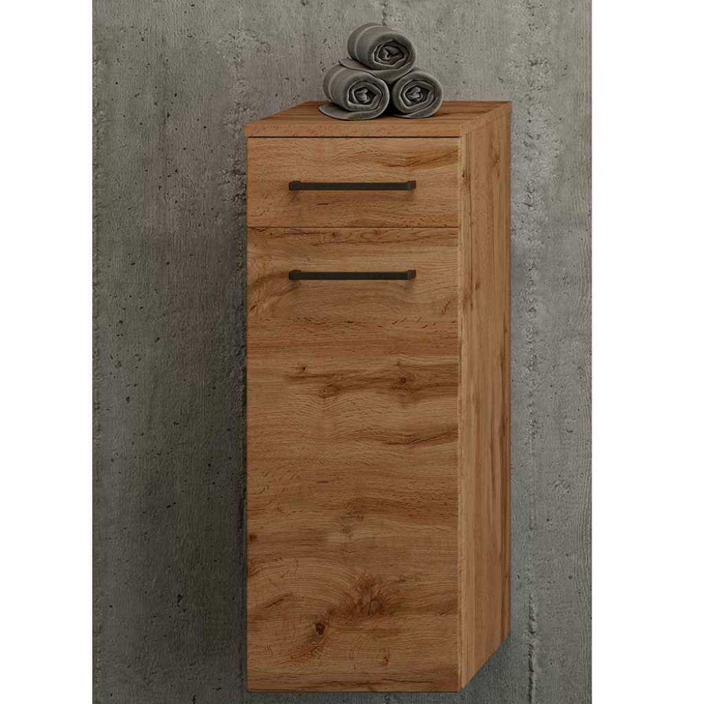 Bad Unterschrank schmal hängend oder stehend Wildeichefarben