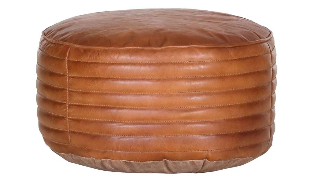 Pouf  Buff ¦ braun Ø: 50 Polstermöbel > Hocker > Sitzpouf - Höffner