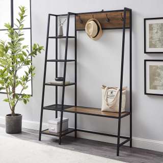 Wandgarderobe im Industry und Loft Stil 4 Kleiderhaken