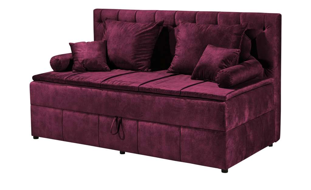 uno Polsterliege mit Bettkasten Cora ¦ rot Betten > Polsterbetten - Höffner