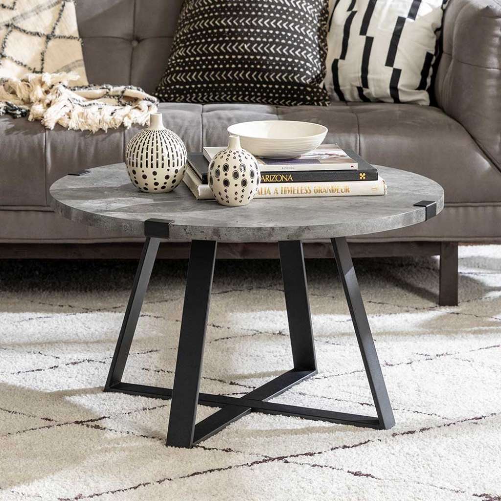 Wohnzimmertisch im Industrie und Loft Stil 43 cm hoch