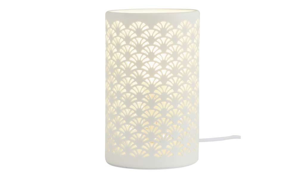 for friends Keramik-Tischleuchte, 1-flammig, weiß `Muscheln` ¦ weiß Ø: 12.4 Lampen & Leuchten > Innenleuchten > Tischlampen - Höffner