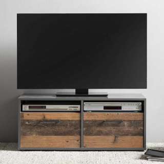 Modernes TV Board mit Klappen 40 cm hoch